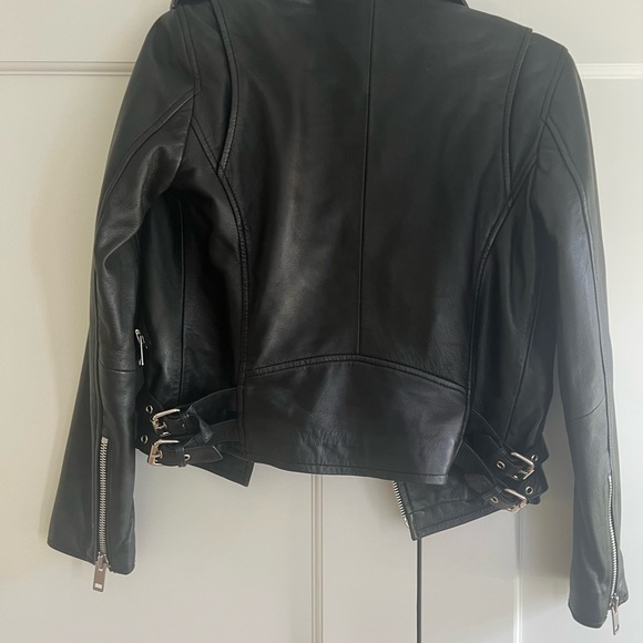 Walter Baker Black Leather Jacket for Women - Picture 3 of 4
